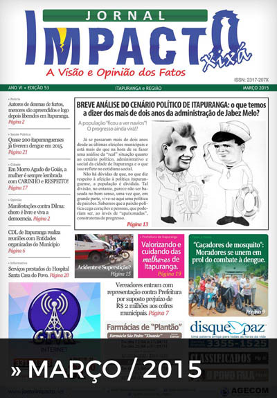 Edição Jornal Impacto Xixá - Março - 2015