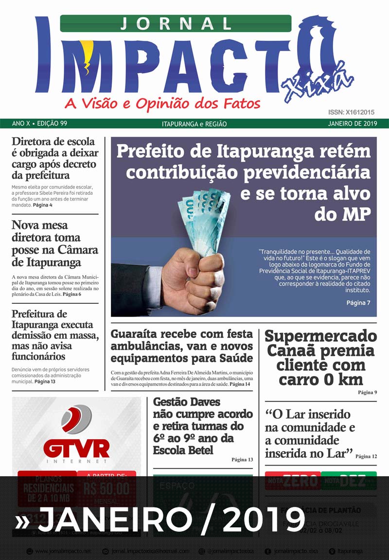 Edição Jornal Impacto Xixá - Janeiro - 2019
