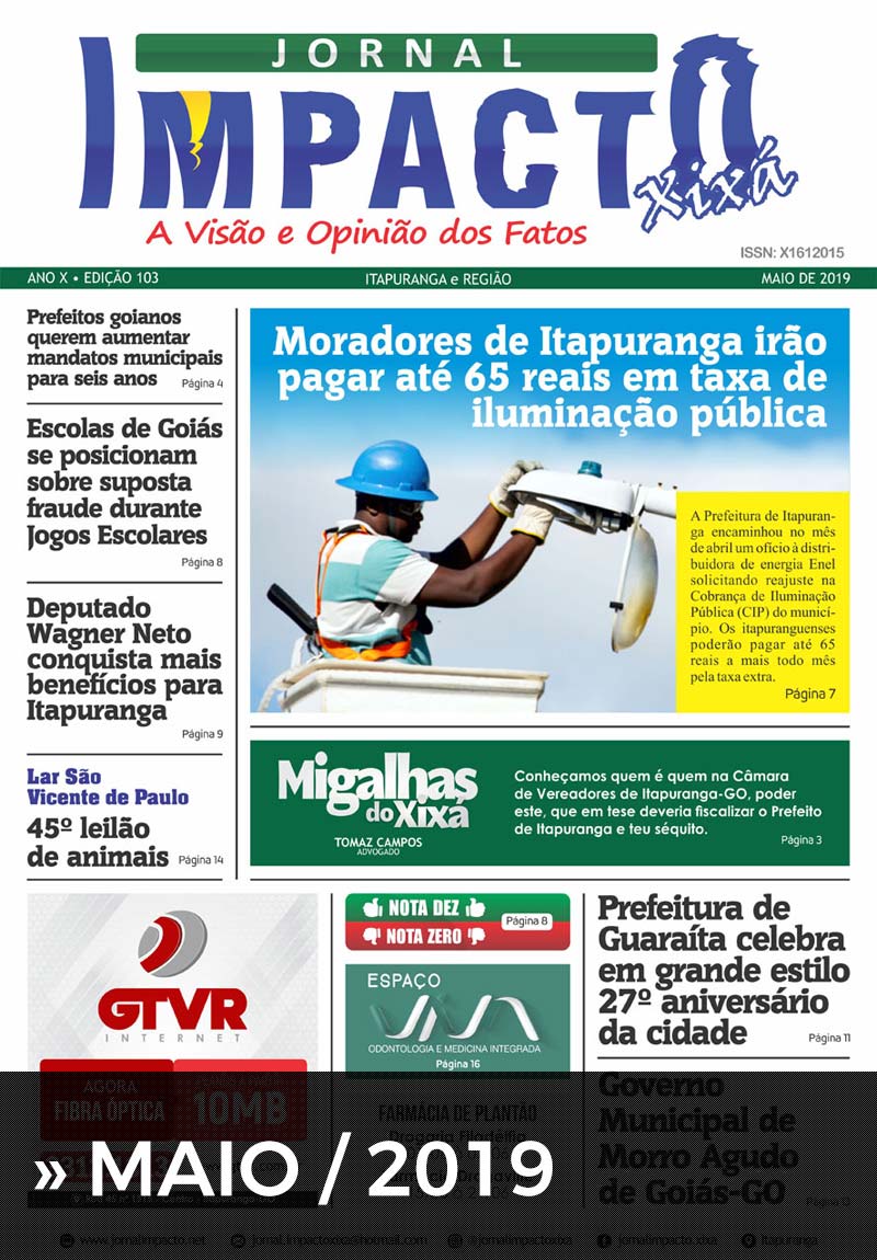 Edição Jornal Impacto Xixá - Maio - 2019