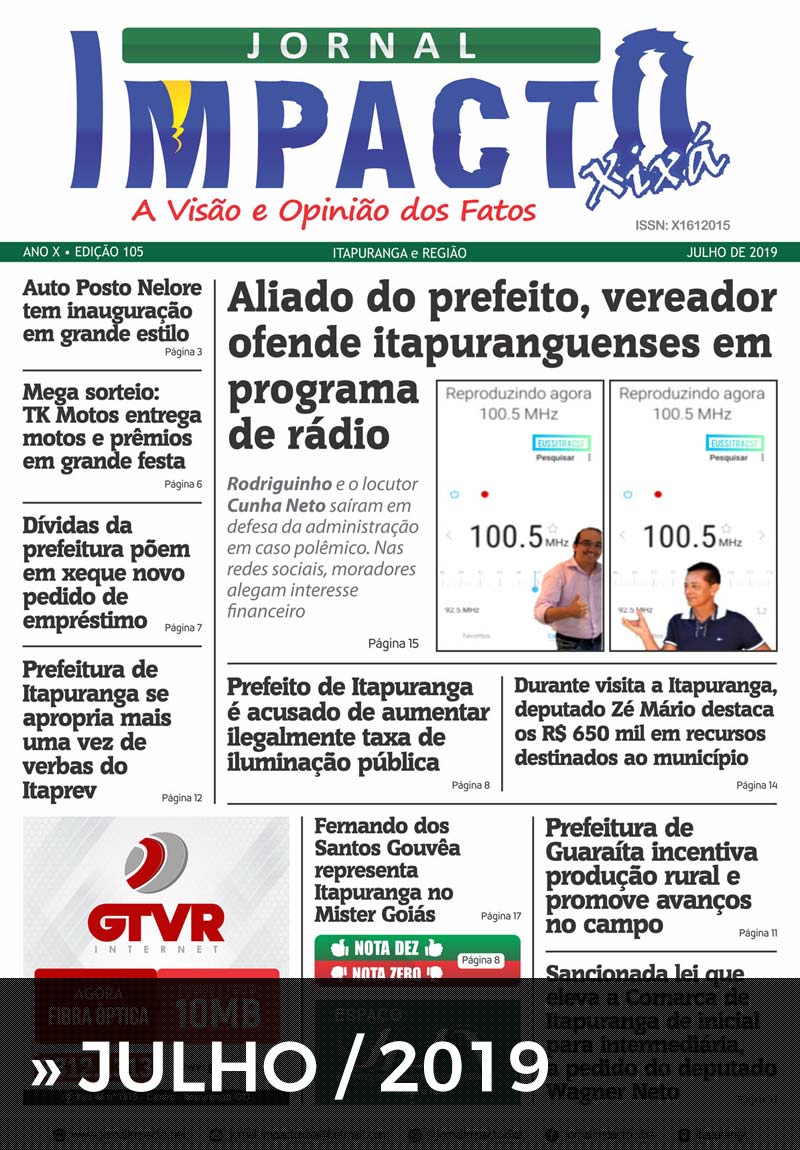 Edição Jornal Impacto Xixá - Julho - 2019