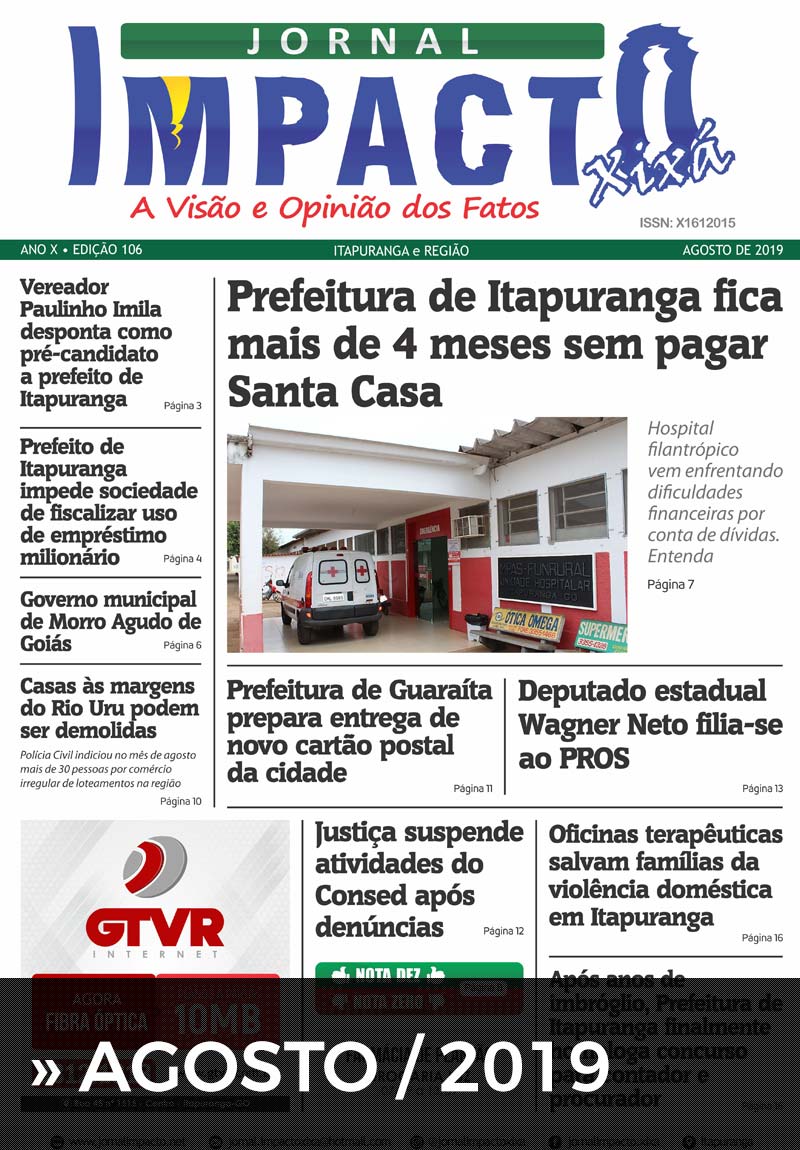 Edição Jornal Impacto Xixá - Agosto - 2019