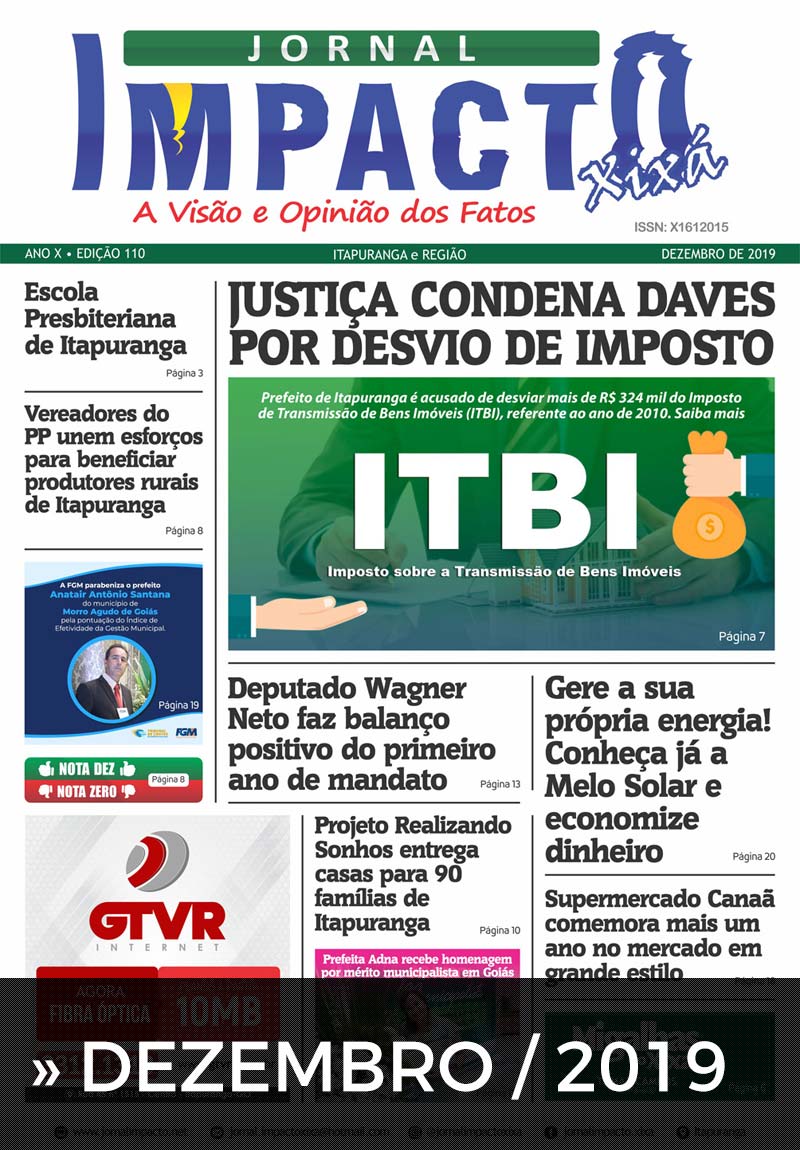 Edição Jornal Impacto Xixá - Dezembro - 2019