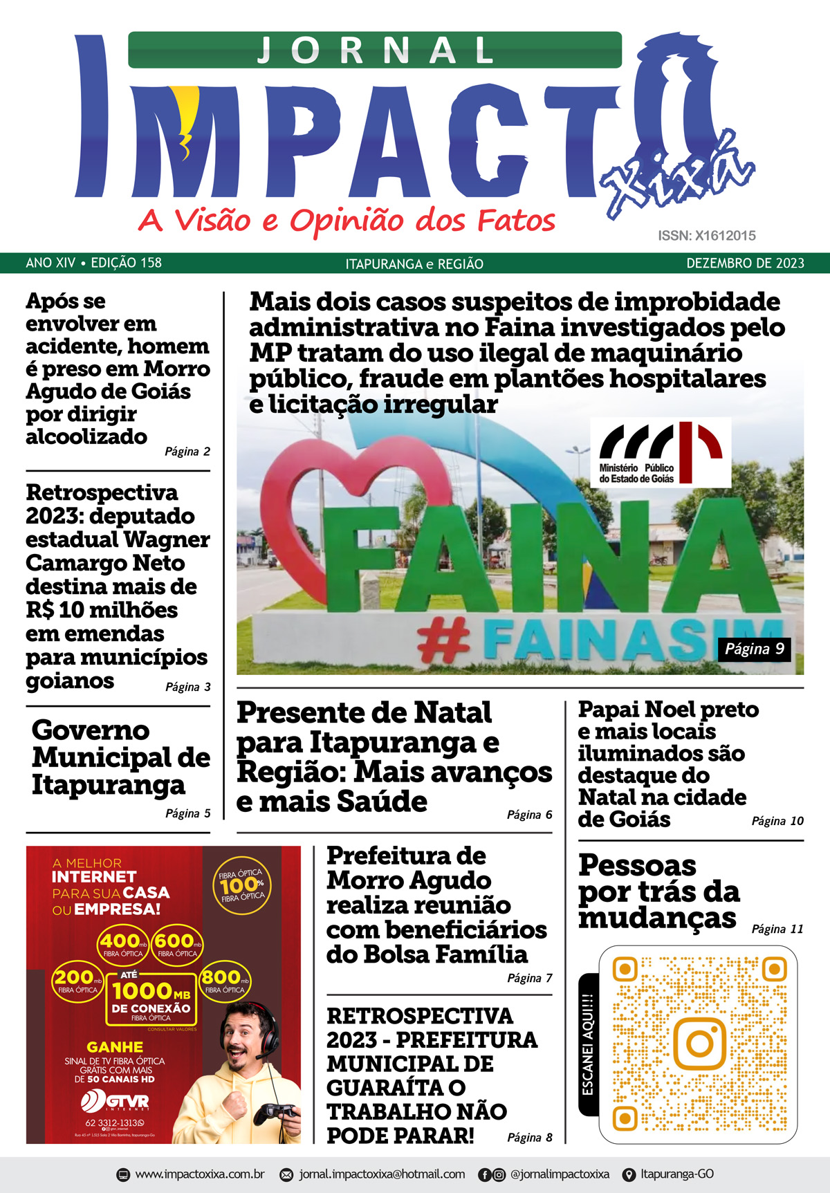 Edição Jornal Impacto Xixá - Dezembro - 2023