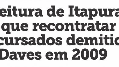 Photo of Prefeitura de Itapuranga terá que recontratar concursados demitidos por Daves em 2009