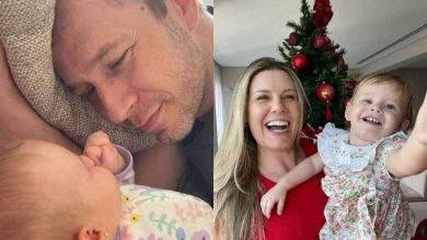 Photo of O apresentador Tiago Leifert e esposa Daiana Garbin, fala sobre o câncer de sua filha