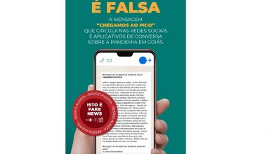Photo of Secretaria de Saúde alerta para fake news sobre “pico da Covid” em Goiás