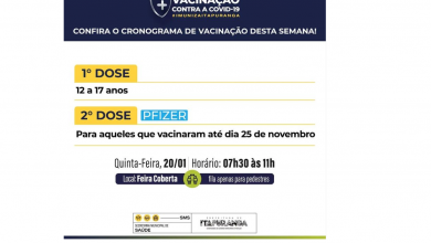 Photo of Cronograma de vacinação desta semana!