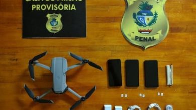 Photo of Polícia penal apreende drone com celulares e cigarros em presídio de Aparecida