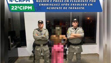 Photo of Sob efeito de álcool, mulher é presa em flagrante em Itapuranga após chocar veículo em muro de residência